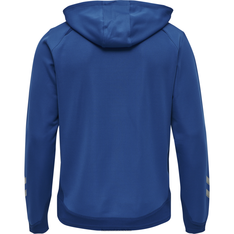 se Hummel män hmllead poly hoodie med dragkedja LL40V1238 \"luvtröja\"