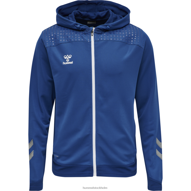 se Hummel män hmllead poly hoodie med dragkedja LL40V1238 \"luvtröja\"