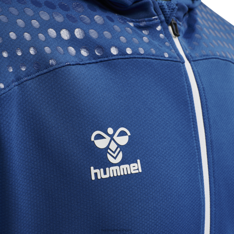 se Hummel män hmllead poly hoodie med dragkedja LL40V1238 \"luvtröja\"