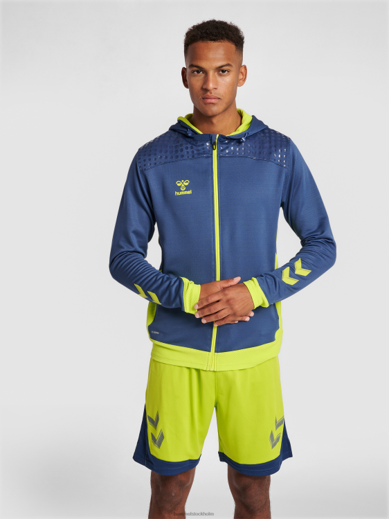 se Hummel män hmllead poly hoodie med dragkedja LL40V1243 "luvtröja"