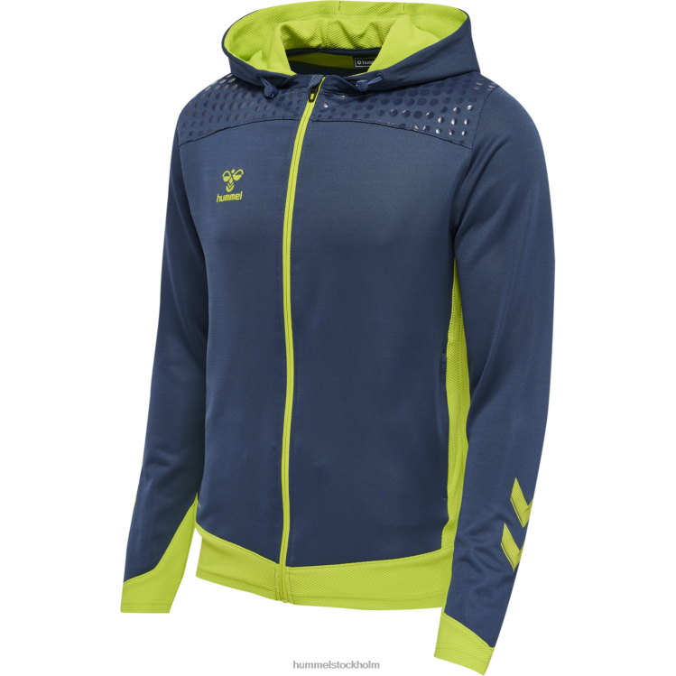 se Hummel män hmllead poly hoodie med dragkedja LL40V1243 \"luvtröja\"