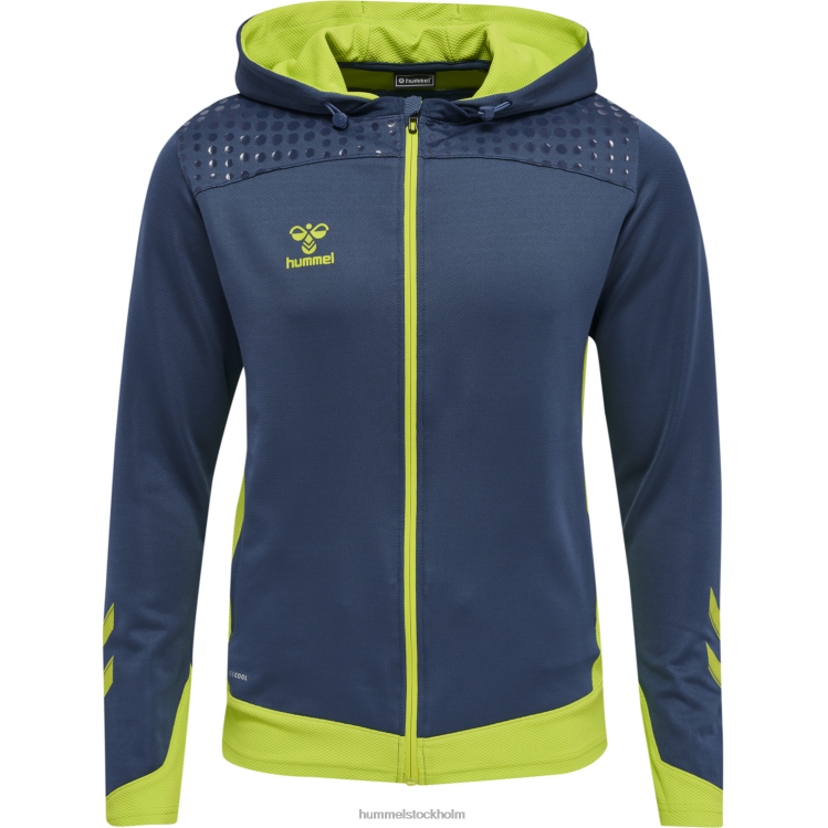 se Hummel män hmllead poly hoodie med dragkedja LL40V1243 \"luvtröja\"