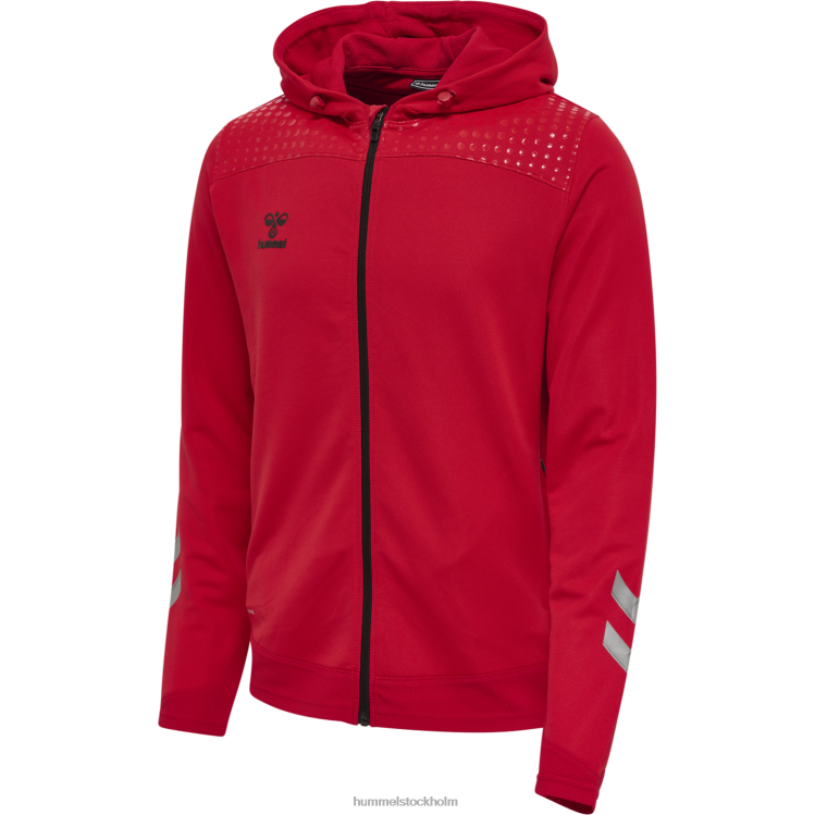 se Hummel män hmllead poly hoodie med dragkedja LL40V1563 "luvtröja"