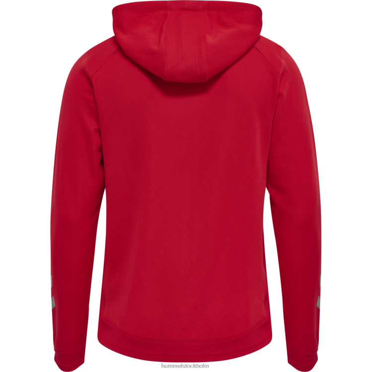 se Hummel män hmllead poly hoodie med dragkedja LL40V1563 \"luvtröja\"