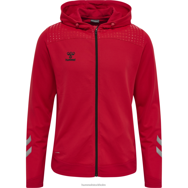 se Hummel män hmllead poly hoodie med dragkedja LL40V1563 \"luvtröja\"
