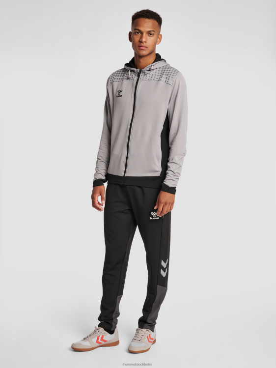 se Hummel män hmllead poly hoodie med dragkedja LL40V1607 \"luvtröja\"