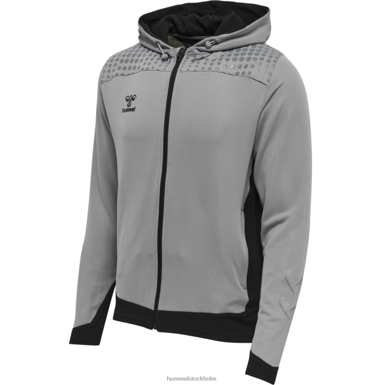 se Hummel män hmllead poly hoodie med dragkedja LL40V1607 \"luvtröja\"