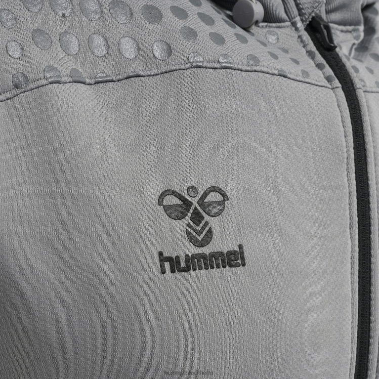 se Hummel män hmllead poly hoodie med dragkedja LL40V1607 \"luvtröja\"