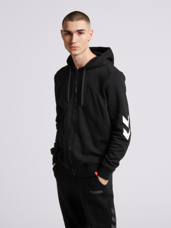 se Hummel män hmllegacy hoodie med dragkedja LL40V1605 \"huvtröja med dragkedja\"