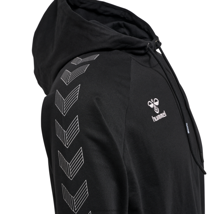 se Hummel män hmlmove grid hoodie i bomull LL40V565 \"huvtröja i bomullsblandning\"