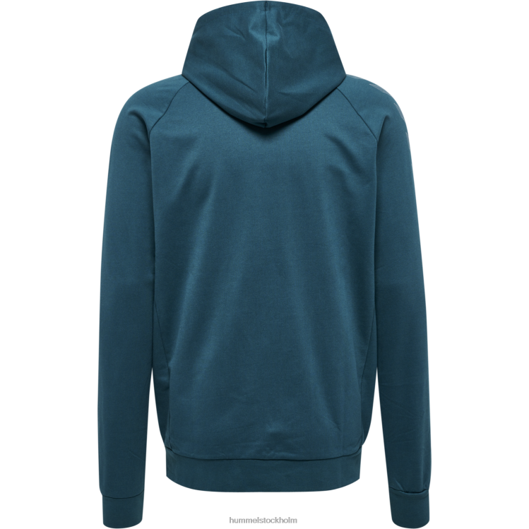 se Hummel män hmlmove grid hoodie i bomull med dragkedja LL40V1052 \"huvtröja med dragkedja\"