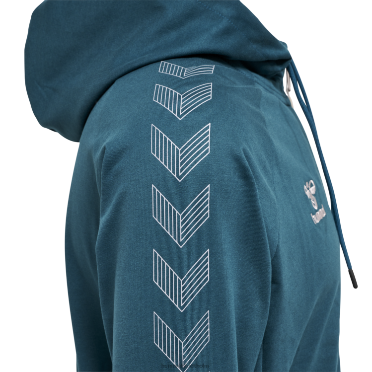 se Hummel män hmlmove grid hoodie i bomull med dragkedja LL40V1052 \"huvtröja med dragkedja\"
