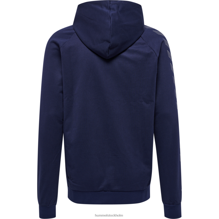 se Hummel män hmlmove grid hoodie i bomull med dragkedja LL40V632 \"huvtröja med dragkedja\"