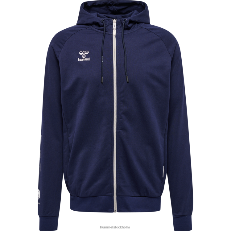 se Hummel män hmlmove grid hoodie i bomull med dragkedja LL40V632 \"huvtröja med dragkedja\"