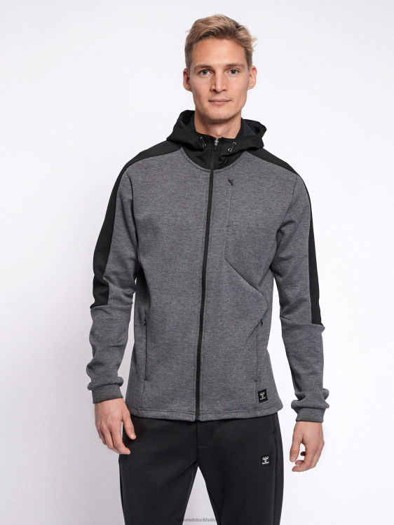 se Hummel män hmltropper hoodie med dragkedja LL40V1638 \"huvtröja med dragkedja\"