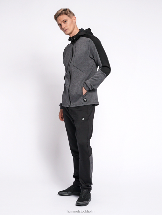 se Hummel män hmltropper hoodie med dragkedja LL40V1638 \"huvtröja med dragkedja\"