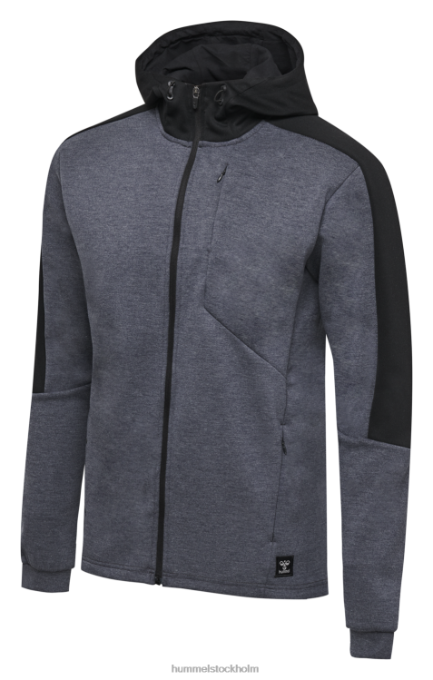 se Hummel män hmltropper hoodie med dragkedja LL40V1638 \"huvtröja med dragkedja\"