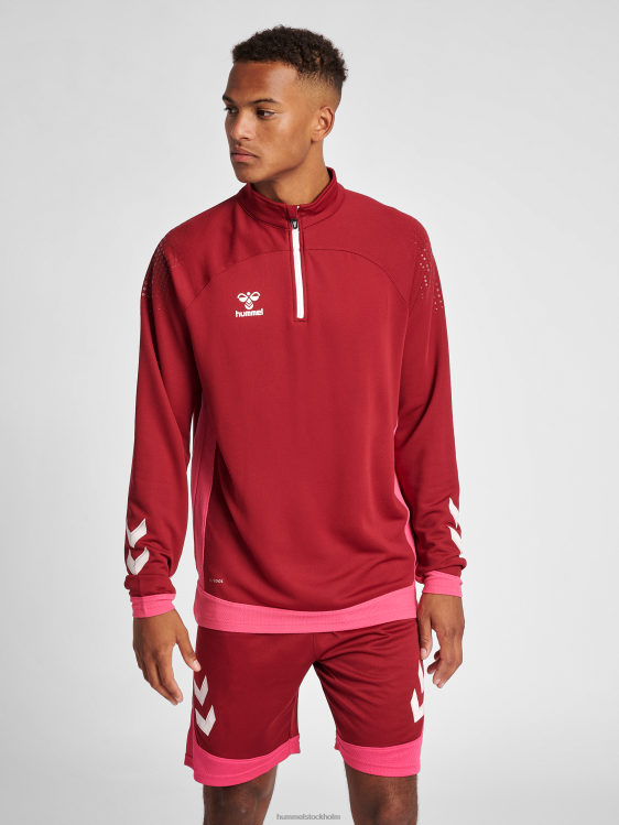 se Hummel män hmllead halv zip LL40V1283 "jacka med halv dragkedja"