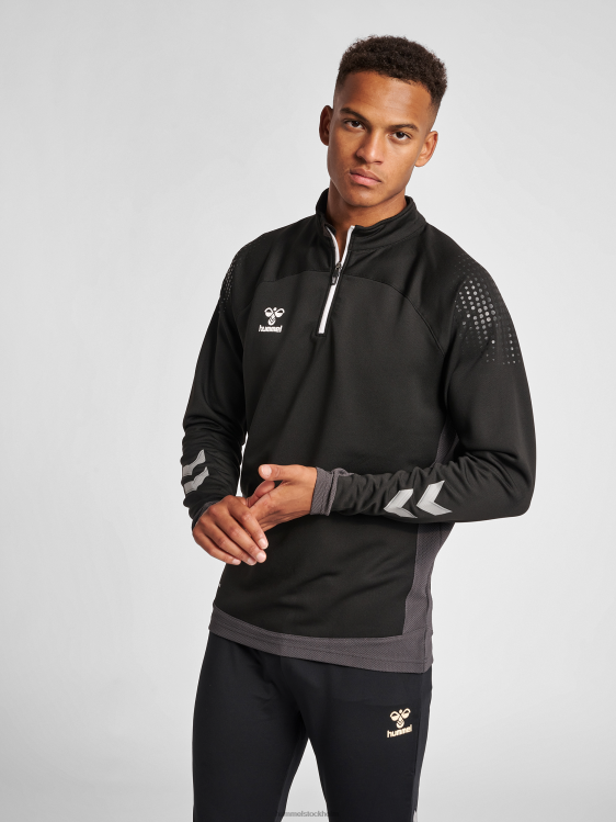se Hummel män hmllead halv zip LL40V1416 "jacka med halv dragkedja"