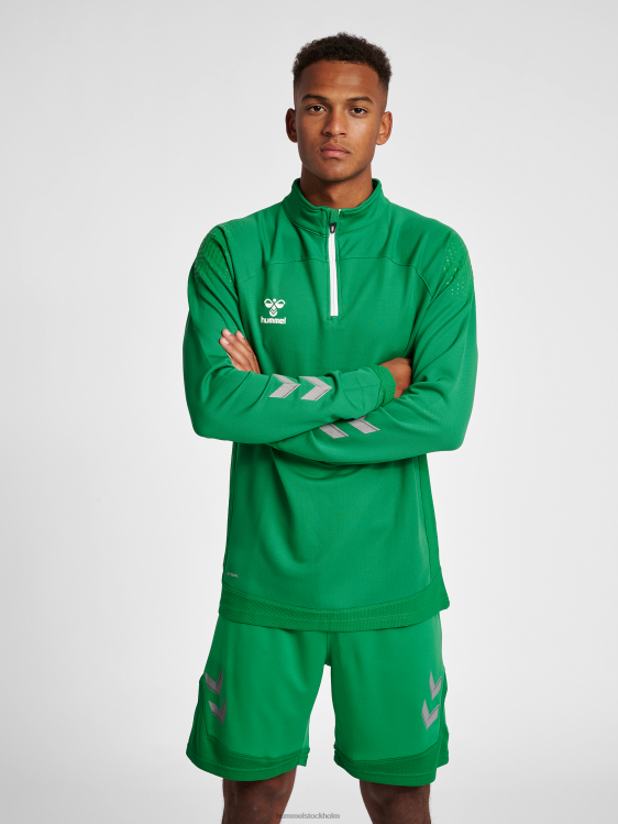 se Hummel män hmllead halv zip LL40V1572 "jacka med halv dragkedja"