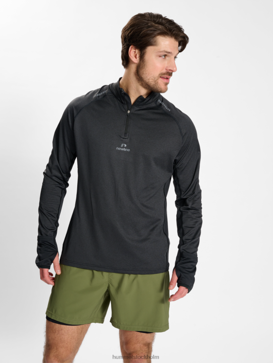se Hummel män nwlmesa 1/2 zip l/s LL40V160 "jacka med halv dragkedja"