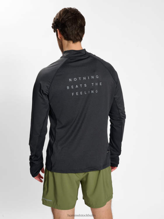 se Hummel män nwlmesa 1/2 zip l/s LL40V160 \"jacka med halv dragkedja\"