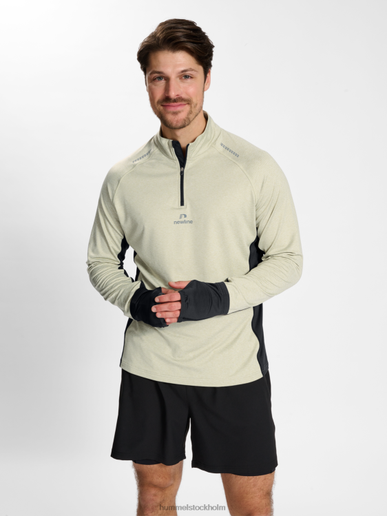 se Hummel män nwlmesa 1/2 zip l/s LL40V172 "jacka med halv dragkedja"