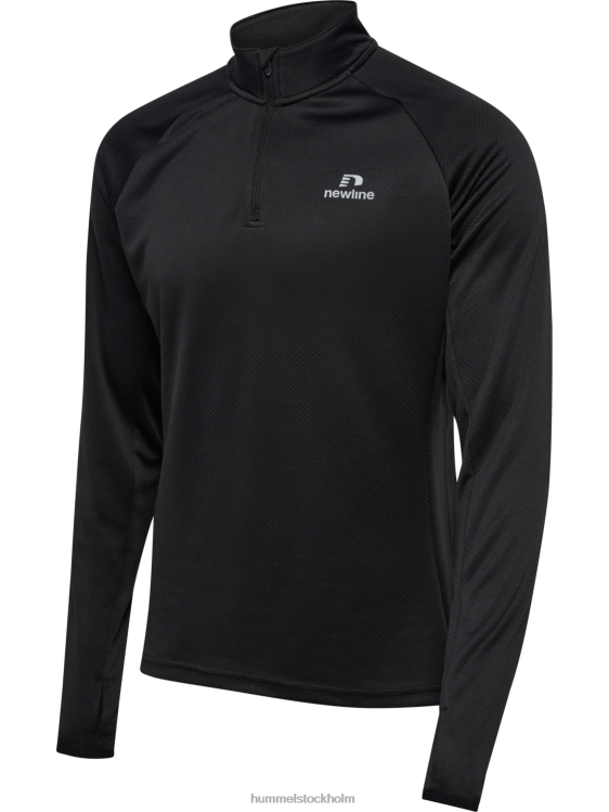se Hummel män nwlphoenix 1/2 zip l/s LL40V170 \"jacka med halv dragkedja\"