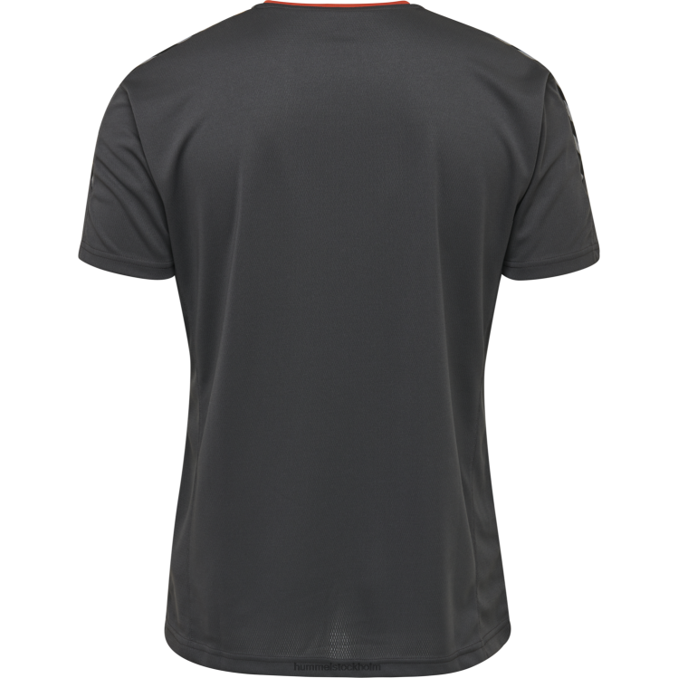 se Hummel män hmautentisk poly jersey s/s LL40V1387 \"sporttröja med chevrons\"