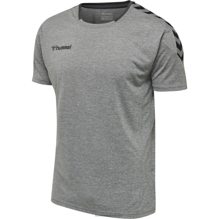 se Hummel män hmautentisk poly jersey s/s LL40V1398 \"sporttröja med chevrons\"