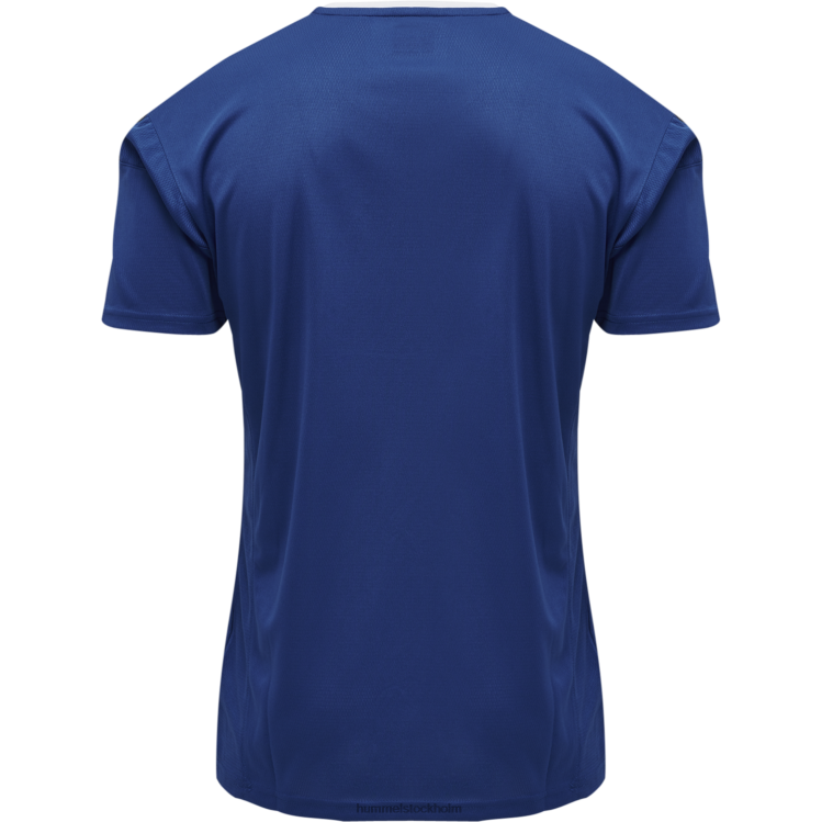 se Hummel män hmautentisk poly jersey s/s LL40V1406 \"sporttröja med chevrons\"