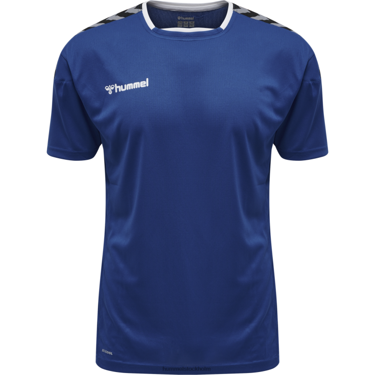 se Hummel män hmautentisk poly jersey s/s LL40V1406 \"sporttröja med chevrons\"