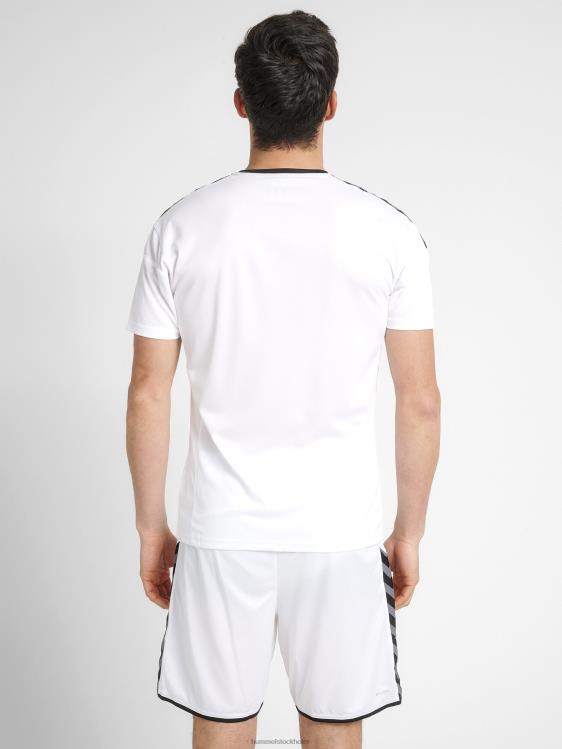 se Hummel män hmautentisk poly jersey s/s LL40V1420 \"sporttröja med chevrons\"