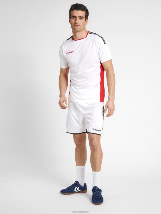 se Hummel män hmautentisk poly jersey s/s LL40V1423 \"sporttröja med chevrons\"