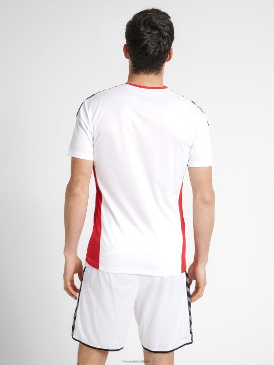 se Hummel män hmautentisk poly jersey s/s LL40V1423 \"sporttröja med chevrons\"