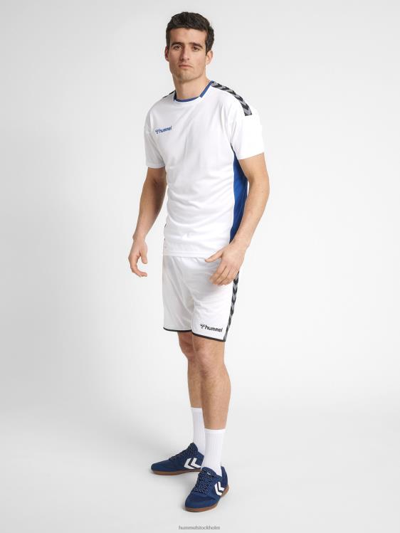 se Hummel män hmautentisk poly jersey s/s LL40V1427 \"sporttröja med chevrons\"