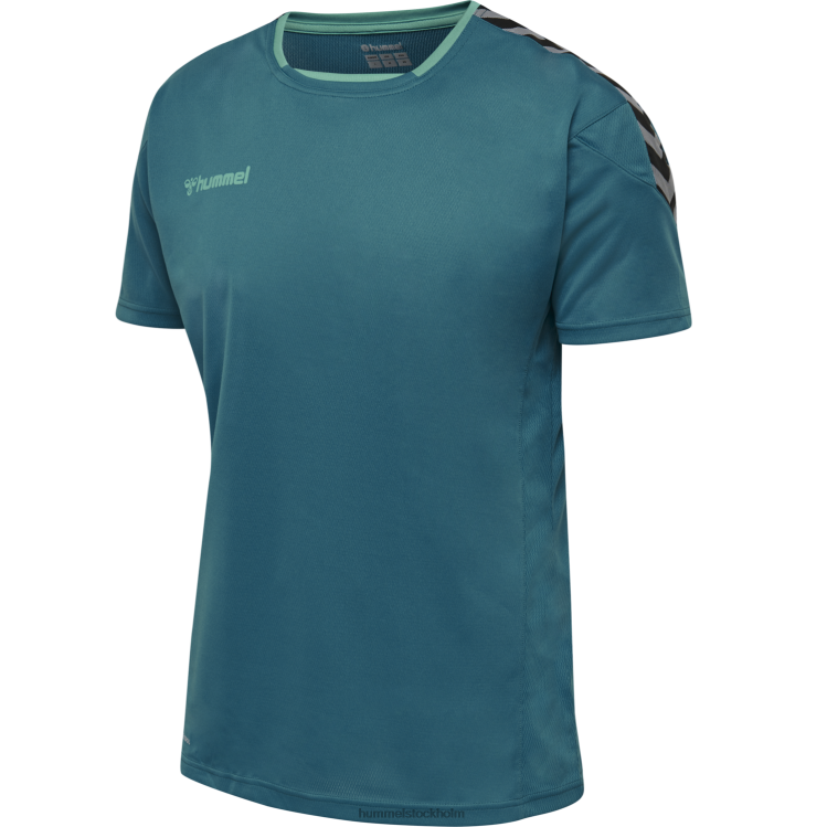 se Hummel män hmautentisk poly jersey s/s LL40V1439 \"sporttröja med chevrons\"