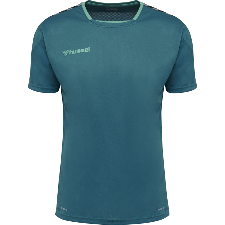 se Hummel män hmautentisk poly jersey s/s LL40V1439 \"sporttröja med chevrons\"