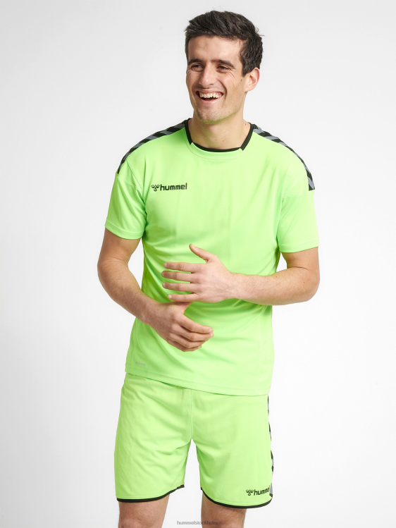 se Hummel män hmautentisk poly jersey s/s LL40V1473 "sporttröja med chevrons"
