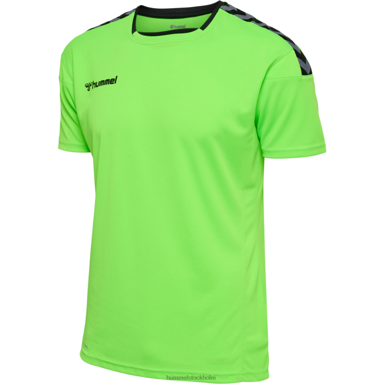 se Hummel män hmautentisk poly jersey s/s LL40V1473 \"sporttröja med chevrons\"