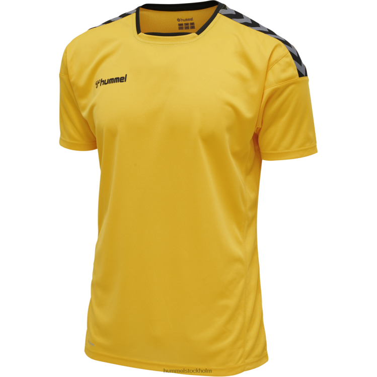 se Hummel män hmautentisk poly jersey s/s LL40V1538 "sporttröja med chevrons"