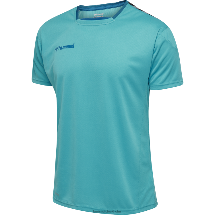 se Hummel män hmautentisk poly jersey s/s LL40V1595 "sporttröja med chevrons"