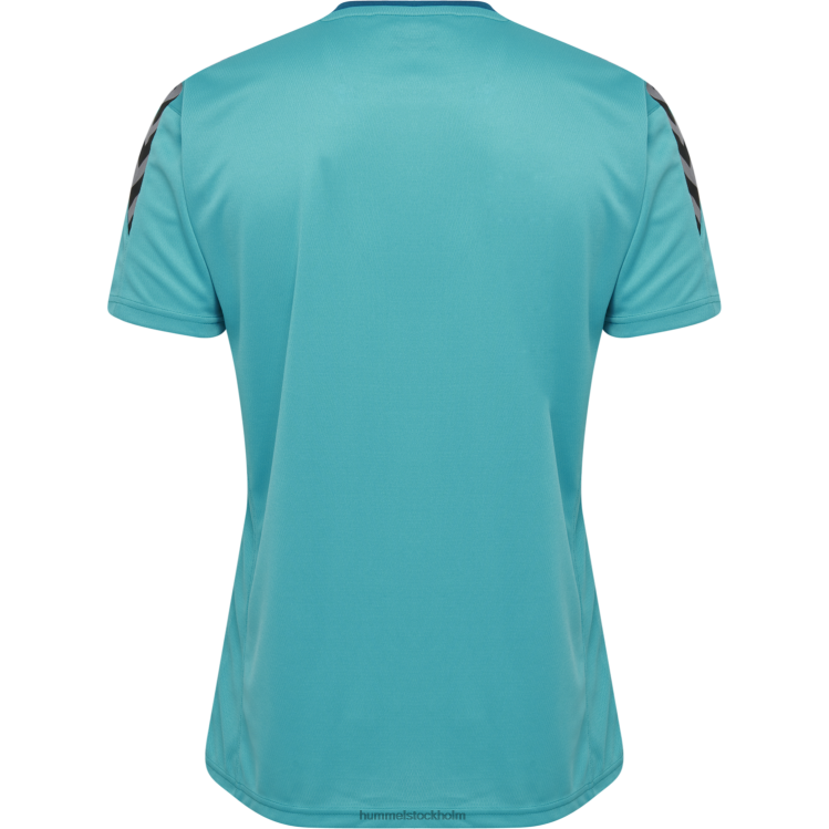 se Hummel män hmautentisk poly jersey s/s LL40V1595 \"sporttröja med chevrons\"