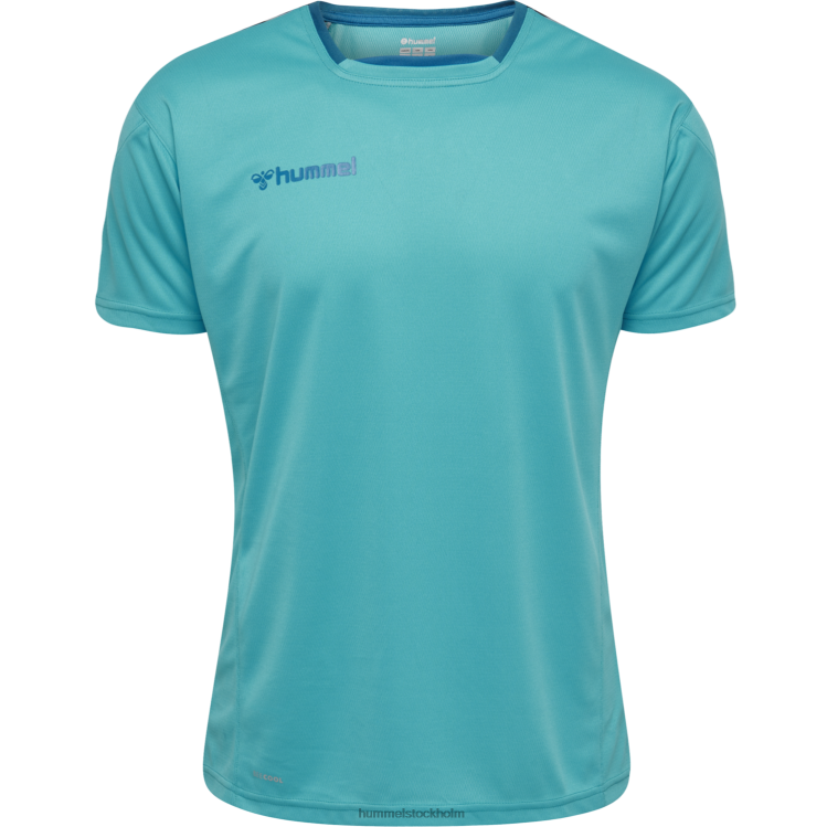 se Hummel män hmautentisk poly jersey s/s LL40V1595 \"sporttröja med chevrons\"
