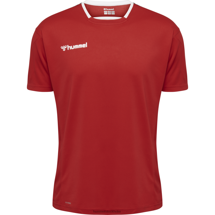 se Hummel män hmautentisk poly jersey s/s LL40V1616 \"sporttröja med chevrons\"