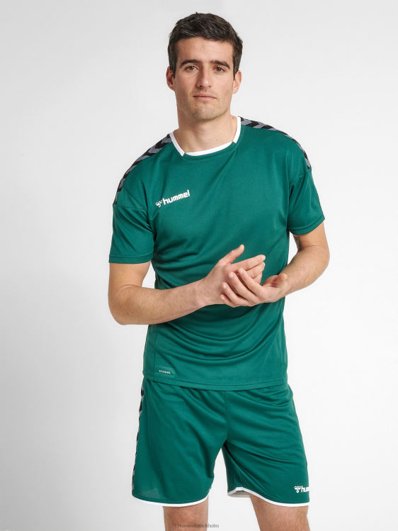 se Hummel män hmautentisk poly jersey s/s LL40V1645 "sporttröja med chevrons"