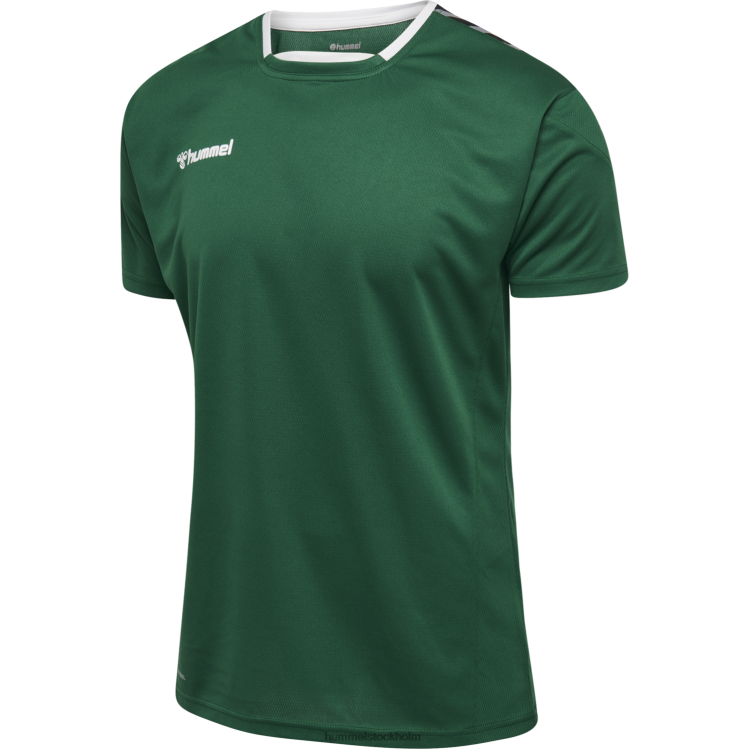 se Hummel män hmautentisk poly jersey s/s LL40V1645 \"sporttröja med chevrons\"