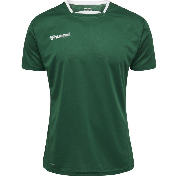 se Hummel män hmautentisk poly jersey s/s LL40V1645 \"sporttröja med chevrons\"