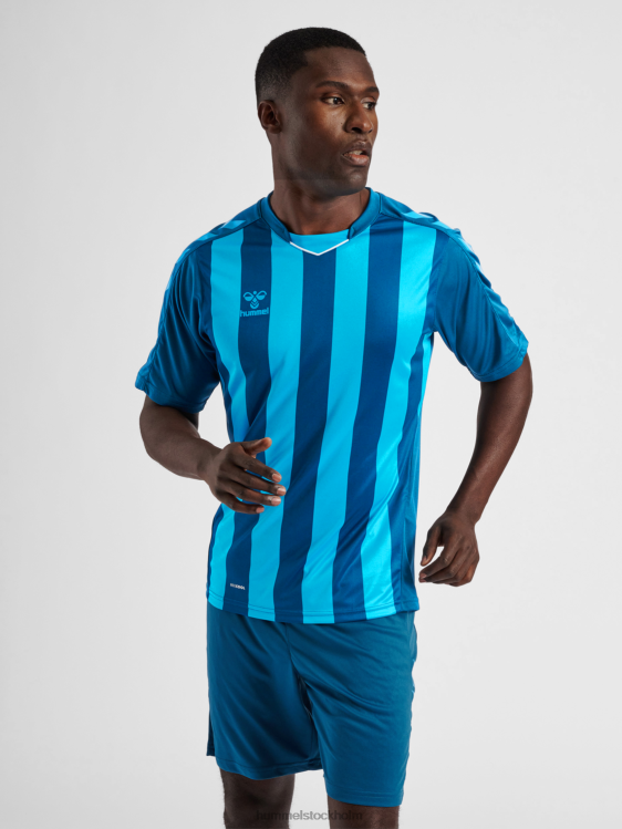 se Hummel män hmlcore xk randig tröja s/s LL40V458 "kortärmad tröja"
