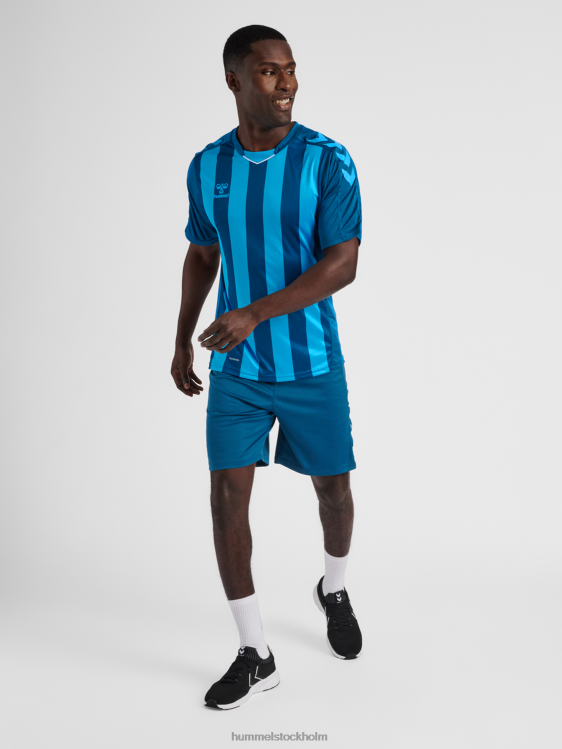 se Hummel män hmlcore xk randig tröja s/s LL40V458 \"kortärmad tröja\"